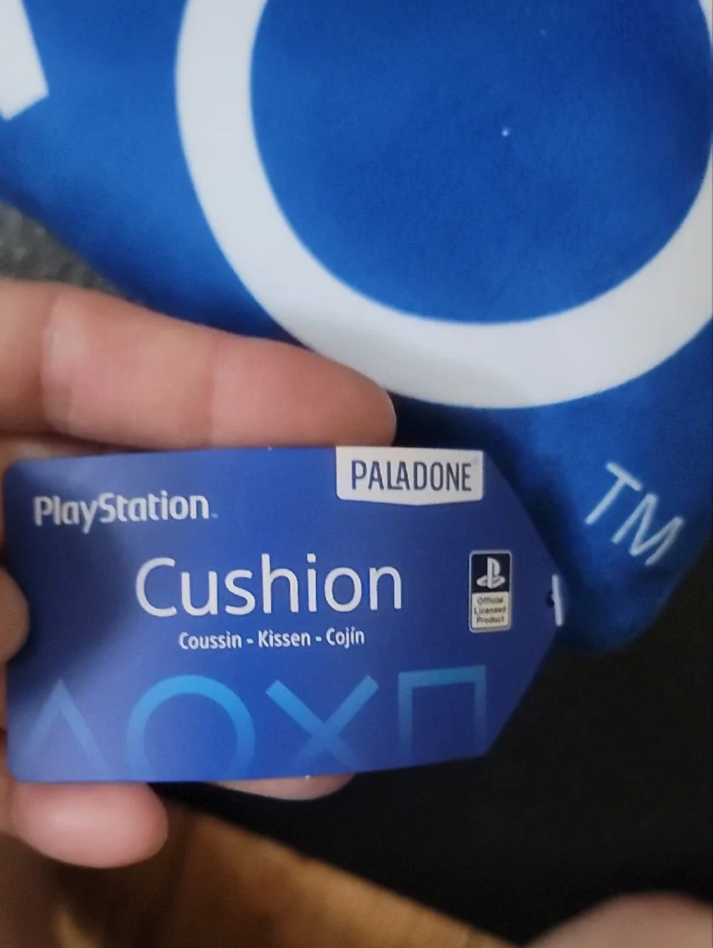 Sony PlayStation Mini Controller Blue and White Cushion